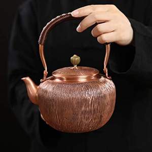 Elegante tetera de cobre estilo vintage para usar en la estufa, con gran capacidad, base resistente y diseño clásico para el hogar. - Product Image 2