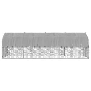 Corral para Pollos de Acero Galvanizado, Jaula para Animales de 8.2 pies x 26.2 pies x 7.4 pies - Product Image 4