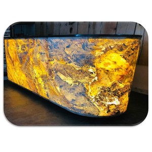 Revêtement mural en pierre flexible translucide Indaan Autumn, feuille de placage 100 % pierre naturelle – Étanche et durable pour l'extérieur et l'intérieur - Product Image 6