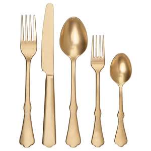 <b>Vintage</b> Red Handle Stainless Steel Flatware Set Mirror Polish Spoon Fork Knife Dishwasher Safe Eco-Friendly Reusable <b>Cutlery</b> - Product Image 6