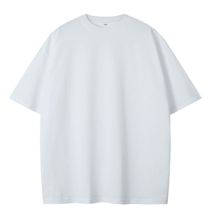 T-shirt Oversize en Coton Lourd 100% Coton 230 Grammes Coupe Ample Vierge Personnalisable Homme Vintage Longueur Standard - Product Image 1