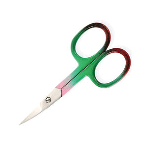 Ciseaux professionnels incurvés en acier inoxydable pour soins des ongles et des cuticules, avec lame tranchante, design simple, trou carré, logo personnalisé - Product Image 3