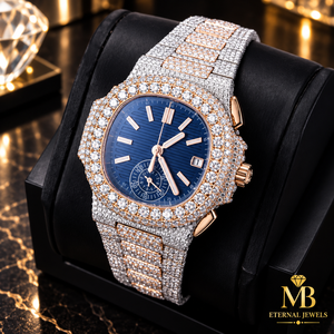 Reloj de Lujo para Hombre con Diamantes Cuadrados de 41 mm, Automático, Analógico, de Cuarzo, con Cristal de Zafiro, Cierre de Hebilla, Correa de Acero Inoxidable y Aleación - Product Image 2