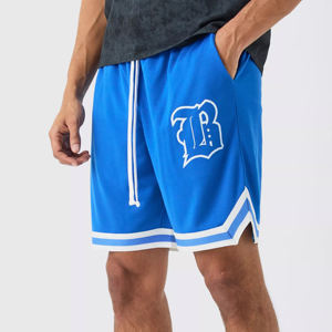 Shorts de basketball sur mesure pour hommes grandes tailles 2026, style hip-hop, sublimation polyester à séchage rapide avec logo brodé - Product Image 6