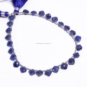 AAA + เกรด iolite สีฟ้าธรรมชาติรูปร่างเบาะเหลี่ยมเพชรพลอย8นิ้ว6-6.5มม. สายลูกปัดอัญมณีจำนวนมากสำหรับการทำเครื่องประดับ - Product Image 1