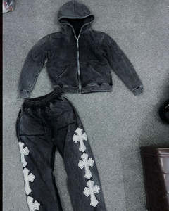 Sweat à capuche unisexe Nesta Sports personnalisé, épais, coupe oversize, effet délavé vintage, en molleton bouclette, style streetwear, effet usé soleil - Product Image 4