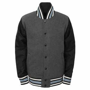 Hot Selling AZORES SPORTS Men's Winter <b>Slim</b> <b>Fit</b> Wool Body Varsity <b>Jacket</b> with Quick Dry & Breathable Features - Product Image 3