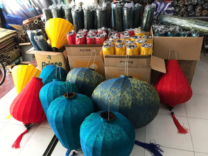 Customizable Vietnamese Silk Bamboo Lanterns - Wedding, New Year, & Event Decorations - Handcrafted 99GD - CARYLN - Product Image 4