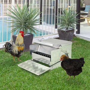 Mangiatoia Automatica per Polli da 30 Libbre, Design Resistente alle Intemperie con Struttura in Acciaio Zincato e Alluminio - Product Image 1