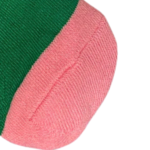 Calcetines Deportivos AKA, Color Verde, Rosa y Blanco, Mezcla de Algodón, Estilo Casual, Medios, Acanalados, Suaves, Transpirables y Cómodos para Uso Diario - Product Image 4