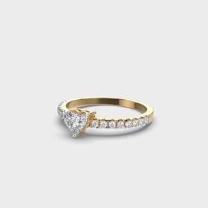 Anillo de Compromiso Clásico con Diamante Corazón Moissanite, Anillo de Plata para Mujer, Disponible al Mejor Precio - Product Image 2