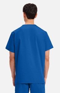 Uniforme Médico de Manga Corta, de Poliéster y Algodón, Colores Sólidos, Estilo Dividido, para Hombres y Mujeres - Product Image 4