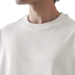 Camiseta Oversize de Algodón para Hombre con Cuello Redondo, Manga Corta, Hombro Caído, Ajuste Relajado, Estilo Casual Minimalista Urbano, Venta al por Mayor, Camiseta Holgada - Product Image 6