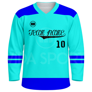 Custom Sublimated Ice Hockey Uniform Hockey Jersey Pants Set Breathable Eco-Friendly Quick Dry 100% Polyester Team Apparel OEM - Product Image 2