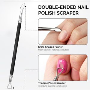 Juego de Cortaúñas 4 en 1 de Acero Inoxidable Duradero, Empujador y Removedor de Cutículas de Doble Punta, Cortaúñas para Manicura, Pedicura, Uso en el Hogar y Salón - Product Image 5