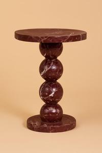 <b>Round</b> Wood Nightstand Pair: Beaded Tripod Leg Bedside <b>Tables</b> Newest Furniture 2026 - Product Image 4