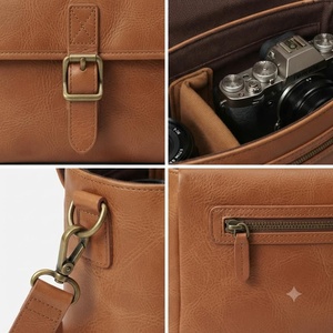 Women's Genuine Leather <b>Messenger</b> <b>Bag</b> Solid Color Adjustable Strap Classic Flap Closure Daily Use All Seasons - Product Image 4