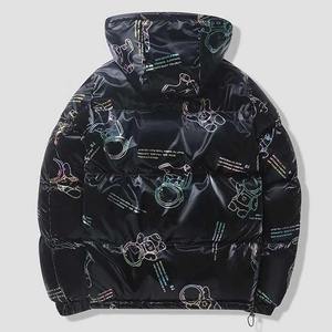 Chaqueta Bomber Casual para Niños, Abrigo Acolchado Cálido de Invierno, Cuello Alto, Algodón/Poliéster Transpirable para Exteriores, Cuatro Estaciones, Alta Calidad - Product Image 2