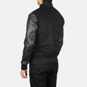 Chaquetas Universitarias Varsity con Logotipo Personalizado, Chaquetas Bomber Transpirables de Piel de Vaca con Tallas Grandes para Invierno - Product Image 5