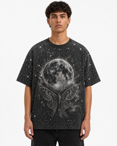 เสื้อยืดคอกลมผู้ชาย ปี 2026 ประดับเพชร แขนสั้น ผ้าคอตตอนเจอร์ซีย์ คุณภาพสูง พิมพ์ลาย DTG เสื้อผู้ชาย ฤดูร้อน เนื้อผ้าเบาสบาย - Product Image 5