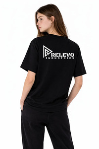 เสื้อยืดคอตตอนคุณภาพสูง เนื้อผ้านุ่ม ระบายอากาศดี คอกลม สวมใส่สบาย เหมาะสำหรับใส่ทุกวัน สตรีทแวร์ รับสกรีนโลโก้ - Product Image 2