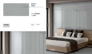 กระเบื้องพอร์ซเลนขนาด 600x1200 มม. แบบชาร์จไฟสองชั้น ป้องกันแบคทีเรีย สำหรับตกแต่งภายในวิลล่าสมัยใหม่ - Product Image 3