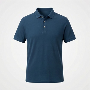 High Quality Plus Size Men's Polo Shirts Knitted Striped Loose Fit Quarter Zip <b>Golf</b> Factory Wholesale Logo Embroidery - Product Image 1