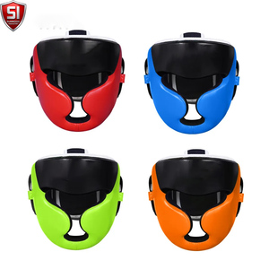Casque de boxe léger en cuir véritable de qualité supérieure, protection pour la tête, entraînement, compétition, personnalisé, haute qualité SUMROOS - Product Image 5