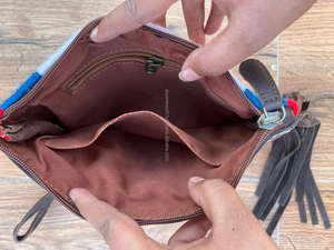 มาใหม่สไตล์ตะวันตกมือเครื่องมือหนังอานผ้าห่มพู่คลัทช์ร้อนขายมือเครื่องมือเย็บกระเป๋าสตางค์ผู้หญิง - Product Image 6