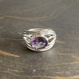 แหวนดีไซน์เนอร์อเมทิสต์ น้ำหนัก 4.6 กรัม - Product Image 1