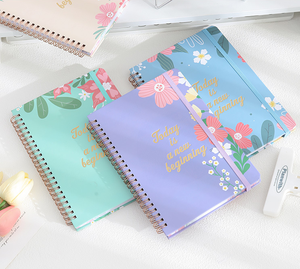 2024 A5 Printed Planner Cover Journal Gift Box Loose-<b>leaf</b> Binding Spiral Notebook Eco-Friendly Recycling Material for Students - Product Image 6