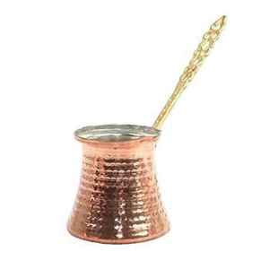Handcrafted Turkish Coffee Pot Copper Brass Ottoman Style <b>Small</b> Coffee Kettle Traditional Authentic Home Coffee Brewer - Product Image 4