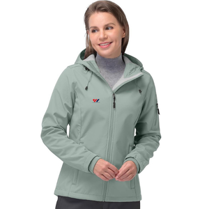 Chaqueta Impermeable Softshell para Mujer, con Capucha, Cortavientos, Transpirable, de Manga Larga, para Motociclismo, Sostenible - Product Image 4