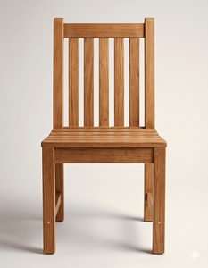 Natural Teak Wood Dining <b>Chair</b> <b>Outdoor</b> Garden Furniture Solid Wooden Armless Seat Eco Friendly Patio Kitchen Restaurant Seating - Product Image 3