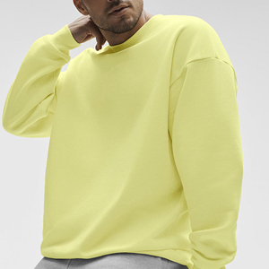 Sweat-shirt à col rond pour homme, en coton uni, avec logo personnalisé, style streetwear - Product Image 6