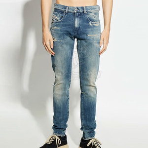 Casual Comfort Straight Fit Men Washed Distressed <b>Jeans</b> <b>Soft</b> Touch Fabric Everyday Style Pants - Product Image 3