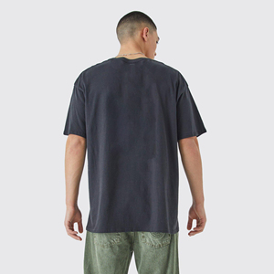 เสื้อยืดผู้ชายทรงหลวมโอเวอร์ไซส์ แขนสั้น สไตล์สตรีท ผ้าฝ้าย 100% หนานุ่ม สั่งตัดได้ตามต้องการ ขายดีอันดับต้นๆ - Product Image 3