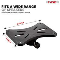 Paires de supports d'enceintes 5 Core réglables, trépieds de 54 pouces, capacité de 132 lb, montage 35 mm pour DJ et sonorisation