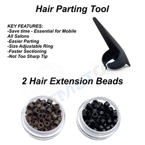Kit de Herramientas de Acero Inoxidable para Extensiones de Cabello con Alicates de Microperlas, Abreperlas, Cierre y Accesorios de Anclaje para Instalación y Remoción - Product Image 5
