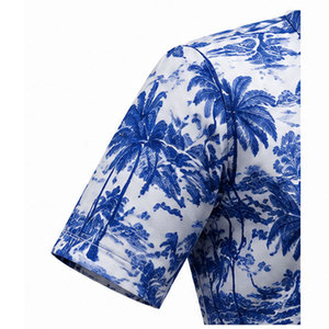 เสื้อเชิ้ตแฟชั่นผู้ชายระดับพรีเมียม ดีไซน์เนอร์ ลายกราฟิก พิมพ์ลายบนผ้าเนื้อนุ่ม พร้อมงานพิมพ์ศิลปะร่วมสมัย - Product Image 4