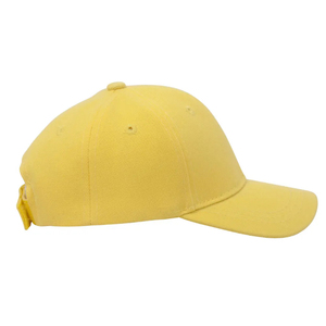Casquette en coton jaune unisexe à 6 panneaux, ajustable, pour le printemps et l'été 2026 – Vente en gros - Product Image 2