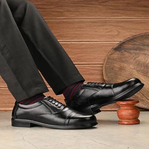 Men Leather Steel Toe <b>Waterproof</b> Safety Shoes Lace-up Anti-smashing Breathable Mesh Lining Factory <b>Work</b> Boots EVA Midsole Rubber - Product Image 5