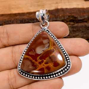 Colgante de plata Noreena Jasper hecho a mano en plata de ley 925, joyería bohemia, regalo para mujeres y niñas - Product Image 4