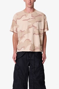 T-shirt pour homme à manches courtes, col rond, imprimé camouflage, style décontracté, jersey 100% coton, coupe ajustée, toutes tailles - Product Image 6