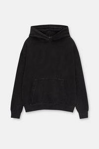 OEM Vintage Distressed Hem Custom Acid Wash Hoodie Thermal <b>Thick</b> 400-600GSM Drop Shoulder Custom Logo Washed Hooded Sweatshirts - Product Image 4