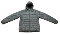 Veste d'hiver pour homme en coton et duvet 65% avec capuche, col montant, décoration en cristal, taille personnalisée, tissée et embossée, tendance