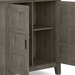 Burlington <b>Grey</b> Farmhouse Low Storage <b>Cabinet</b> for Living Room - Product Image 3