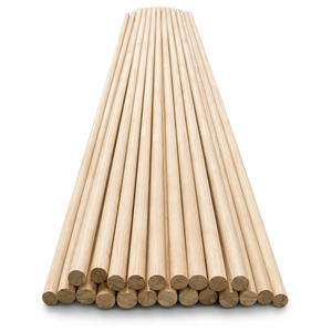 Rampe d'escalier en bois massif à fixation murale avec support en acier inoxydable pour usage intérieur et extérieur - Product Image 4