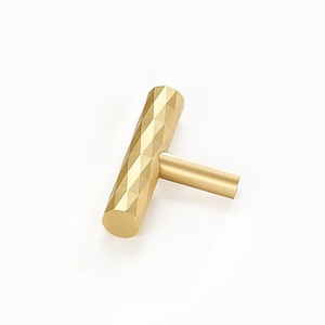 Solid <b>Brass</b> T Door <b>Knobs</b> Durable Stylish Antirust Eco-Friendly for Modern Classic Bedroom Hotel - Product Image 1