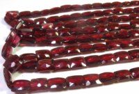 Perles de grenat rouge naturel africain de haute qualité, coupe baguette facettée 6x9mm, 17 pouces, provenance Mozambique, pour la fabrication de bijoux DIY